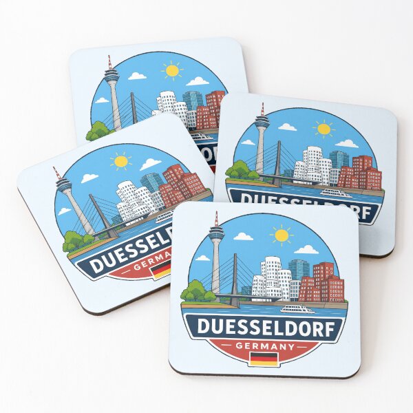 Item preview, Düsseldorf, Germany, Cityscape  designed and sold by Myra365Art.