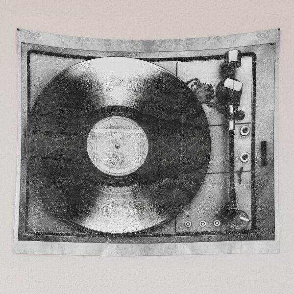 Item preview, Vintage Vinyl Record Player Turntable Dark Analog Music designed and sold by Ghoul Enterprises.