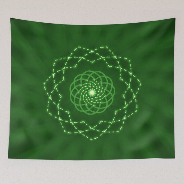 Item preview, Neon Green Geometric Spiral Pattern designed and sold by EsmArtUniverse.