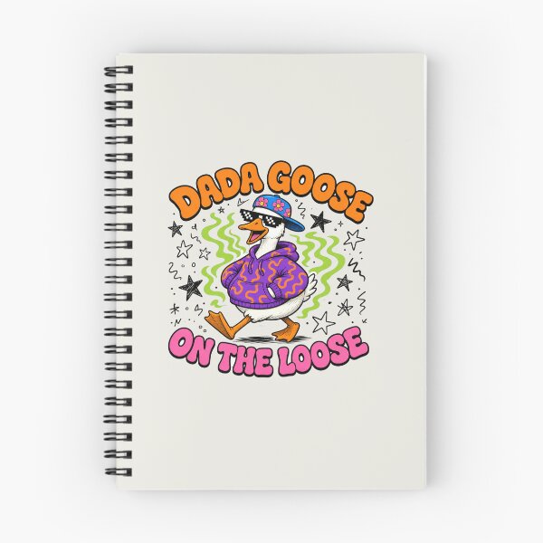 Item preview, Dada Goose on the Loose – Silly Goose Funny Meme Retro Cartoon sticker designed and sold by The Silly goose country club.