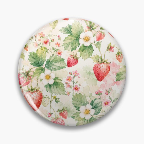 Item preview, Cute Strawberry Pattern | Summer Fruit Seamless Print designed and sold by Aramdesing.