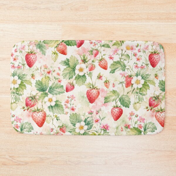 Item preview, Cute Strawberry Pattern | Summer Fruit Seamless Print designed and sold by Aramdesing.