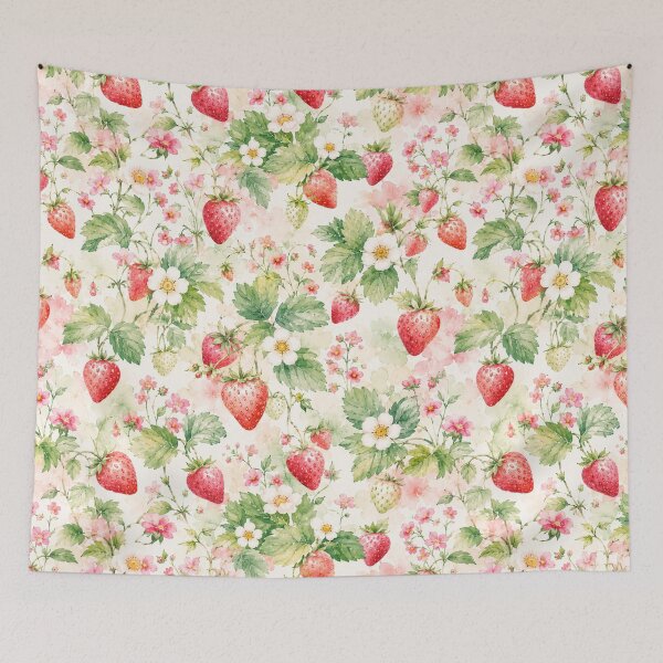 Item preview, Cute Strawberry Pattern | Summer Fruit Seamless Print designed and sold by Aramdesing.