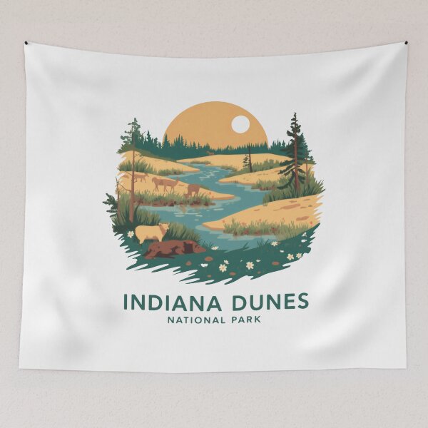 Item preview, Indiana Dunes National Park Travel Souvenir Hiking Camping Outdoors designed and sold by Simsimah26Parks.