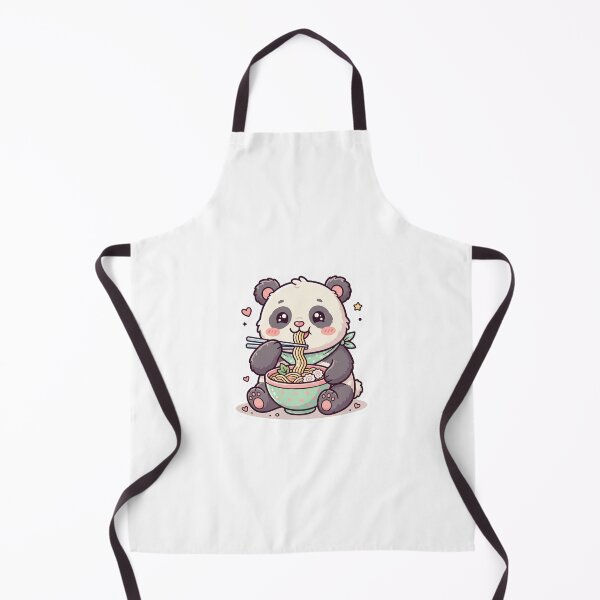 Item preview, Pegatina de un lindo panda comiendo fideos ramen designed and sold by Sticker_Verse_Studio.