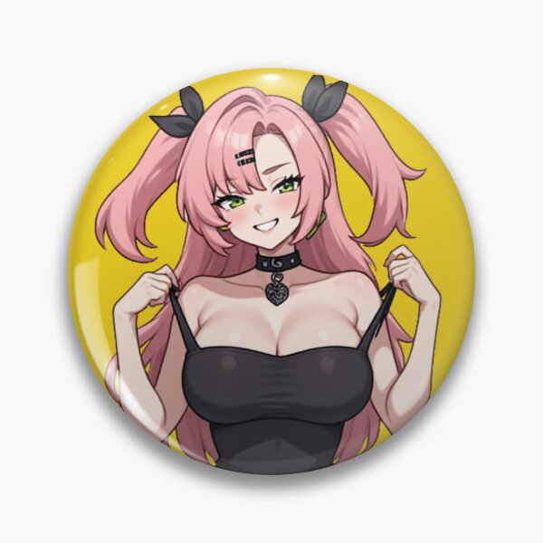 Item preview, Anime E-Girl with Pink Hair in Black Dress Waifu Aesthetic designed and sold by Jimakmo.