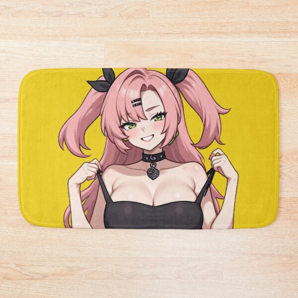 Item preview, Anime E-Girl with Pink Hair in Black Dress Waifu Aesthetic designed and sold by Jimakmo.