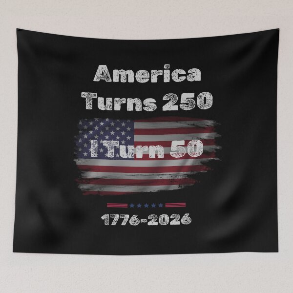 Item preview, America Turns 250 I Turn 50, 50th Birthday Gift In 2026, Born in 1976 designed and sold by WearFine.