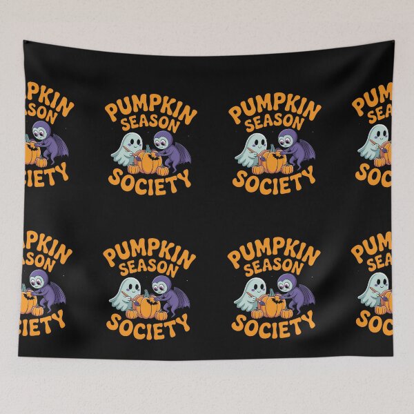 Item preview, Pumpkin Season Society Cute Ghost and Bat Halloween Design designed and sold by Raw Tigers.