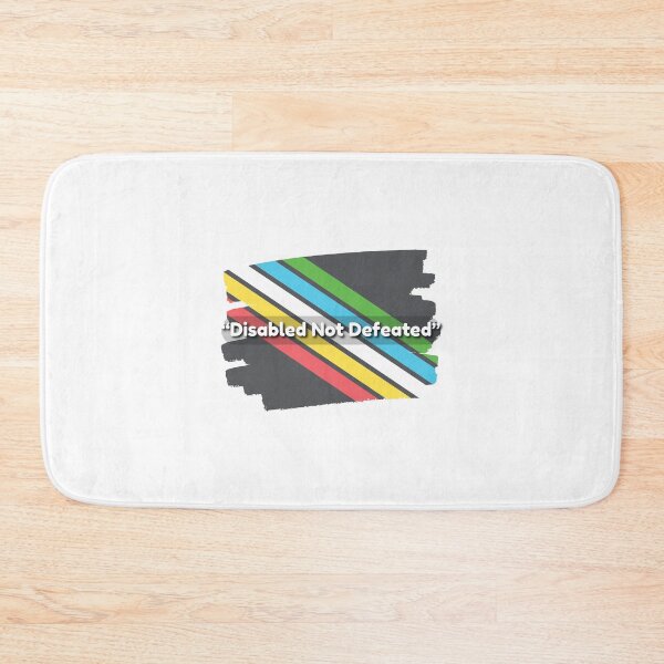 Item preview, Disabled Not Defeated – Disability Pride Flag Design | Strength, Resilience & Disability Awareness designed and sold by It's Wheelie Cool.