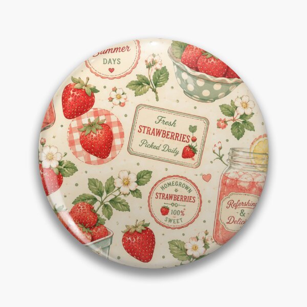Item preview, Cute Strawberry Pattern | Summer Fruit Seamless Print designed and sold by Aramdesing.