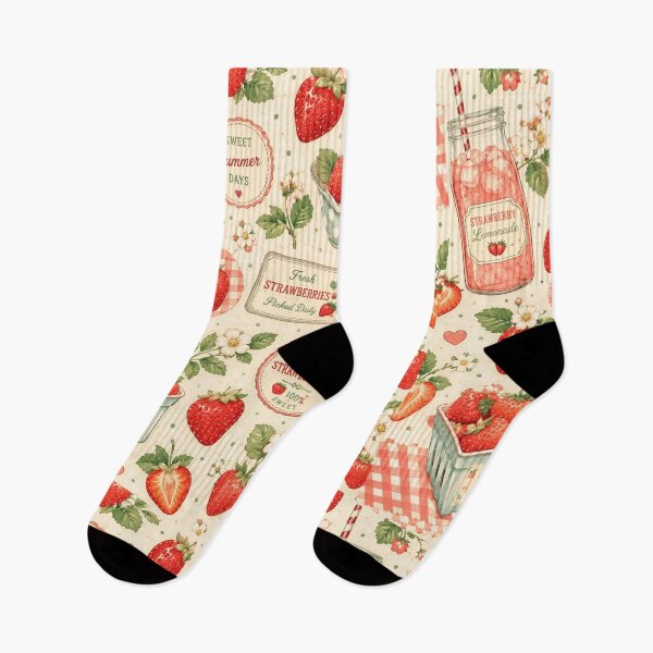 Item preview, Cute Strawberry Pattern | Summer Fruit Seamless Print designed and sold by Aramdesing.