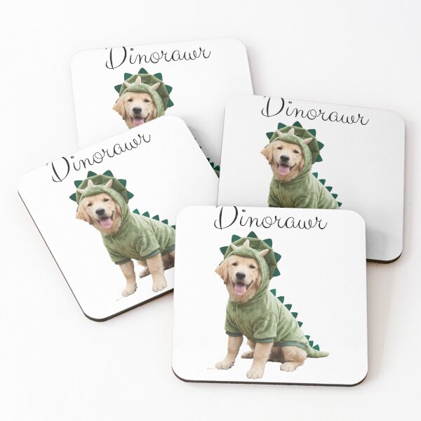 Item preview, Cute Golden Retriever In Dinosaur costume designed and sold by Blush Meadow Trading Co.