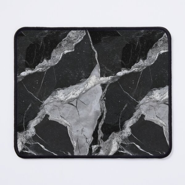 Item preview, Black and silver marble texture designed and sold by patterncrow.