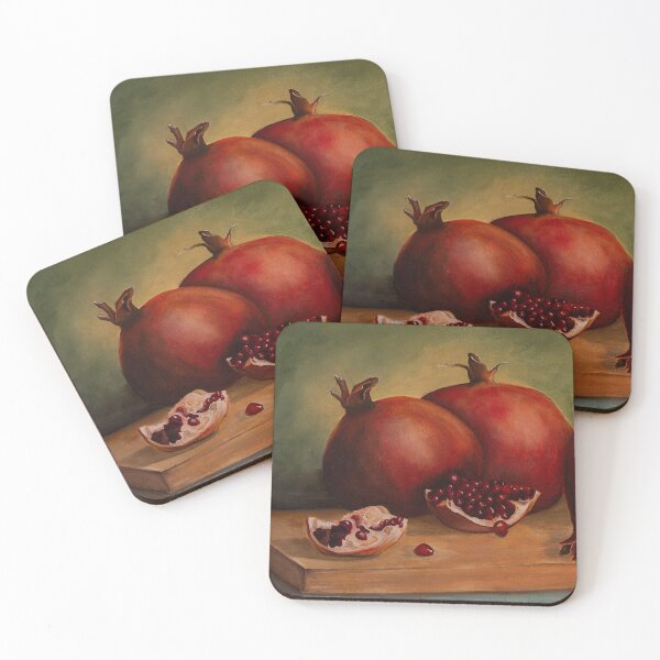 Item preview, Oil painting of pomegranates designed and sold by jaxlovesart.