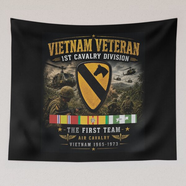 Item preview, 1st Cavalry Division - Vietnam Veteran designed and sold by Military Insignia Products.