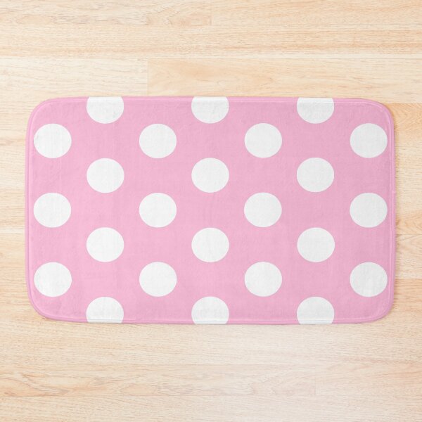 Item preview, Large WHITE and COTTON CANDY PINK POLKA DOTS designed and sold by RachelMacht.