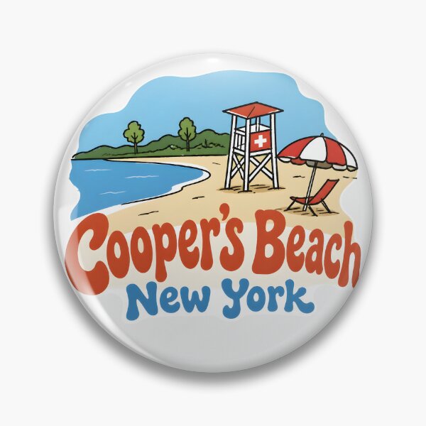 Item preview, Cooper's Beach NY Cute Beach designed and sold by HowToCanadian.