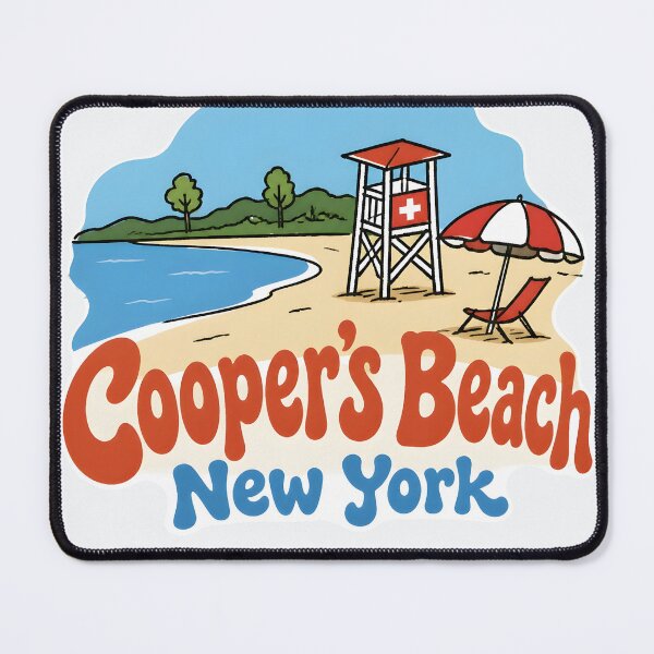 Item preview, Cooper's Beach NY Cute Beach designed and sold by HowToCanadian.
