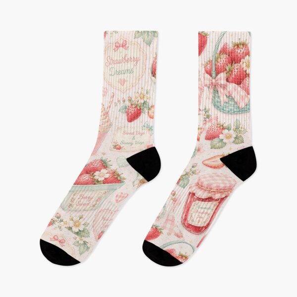 Item preview, Pink Cute Strawberry Pattern | Summer Fruit Seamless Print designed and sold by Aramdesing.