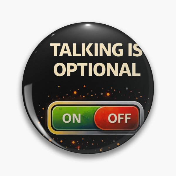 Item preview, Talking Is Optional Introvert Humor Shirt | Anti Social Social Battery Meme Gift designed and sold by FunkyVista.