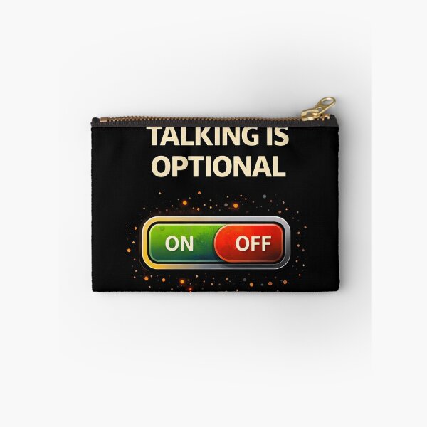 Item preview, Talking Is Optional Introvert Humor Shirt | Anti Social Social Battery Meme Gift designed and sold by FunkyVista.