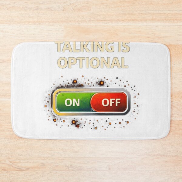 Item preview, Talking Is Optional Introvert Humor Shirt | Anti Social Social Battery Meme Gift designed and sold by FunkyVista.