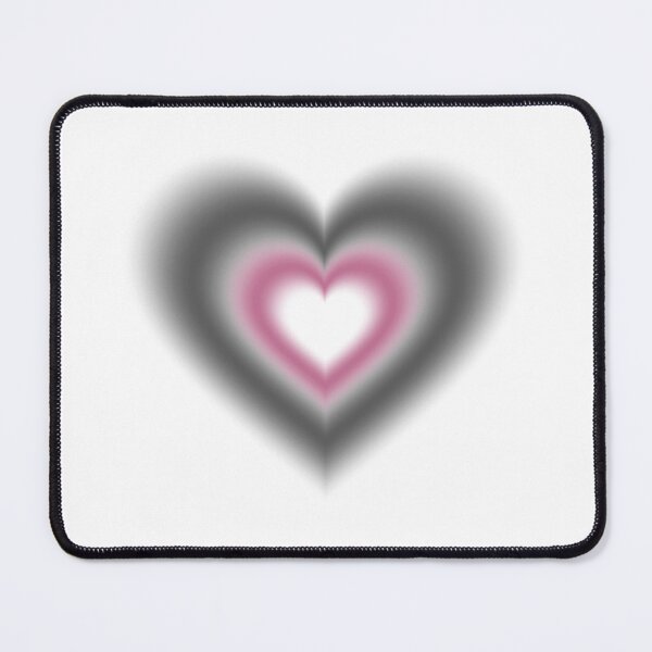 Item preview, Black and dark pink blurry hearts designed and sold by serenebookworm.