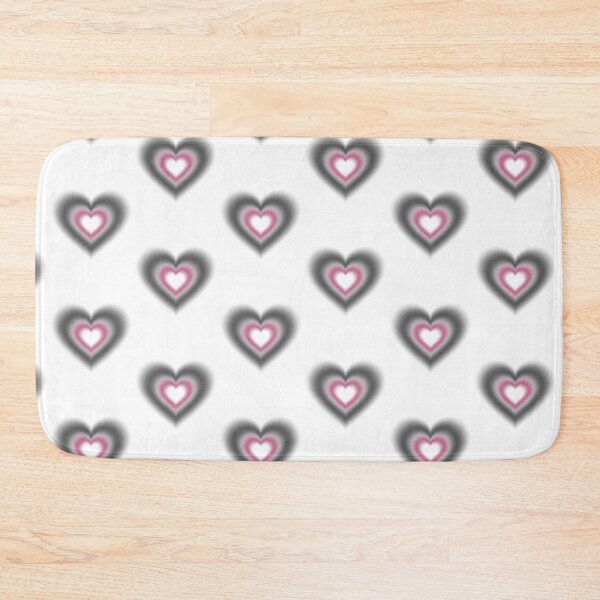 Item preview, Black and dark pink blurry hearts designed and sold by serenebookworm.