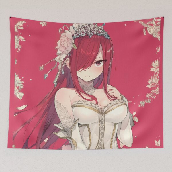 Item preview, Red Hair Wedding Day Slayer  designed and sold by AnimeArsenalPrints.