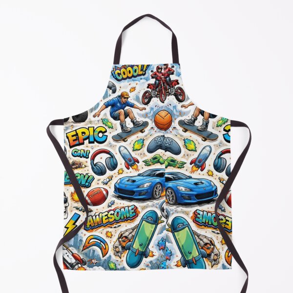 Item preview, Epic Gaming and Skate Sticker Bomb - Cool Streetwear Doodle Pattern designed and sold by gokhanuzen.