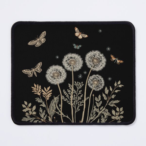 Item preview, Dandelion puff and moths designed and sold by uunaa.