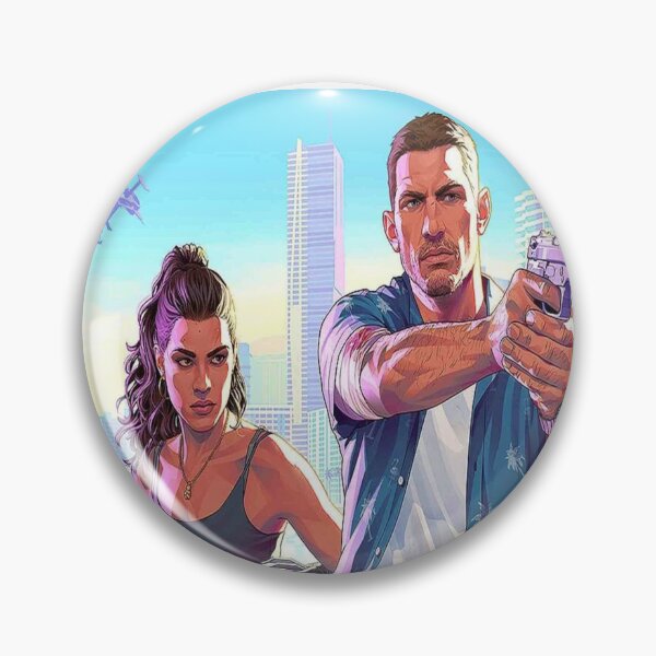 Item preview, GTA VI Lucia and Jason  designed and sold by RecantoSombrio.