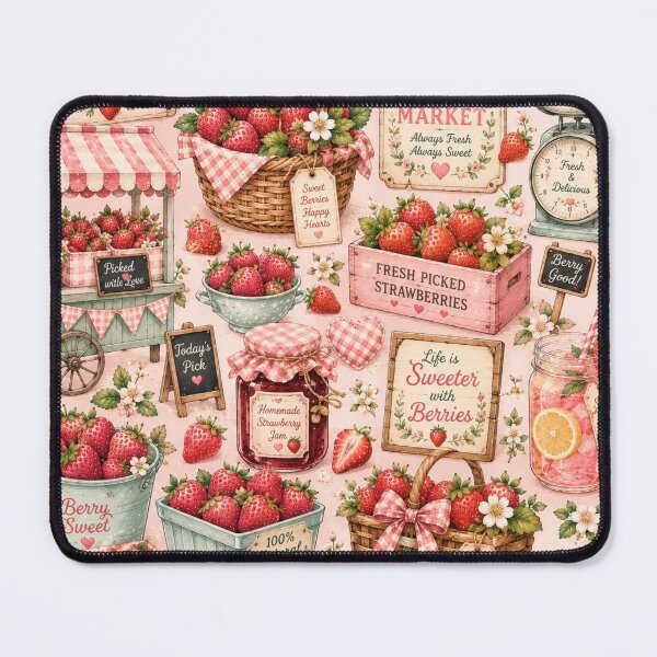 Item preview, Cute Strawberry Pattern | Summer Fruit Seamless Print designed and sold by Aramdesing.