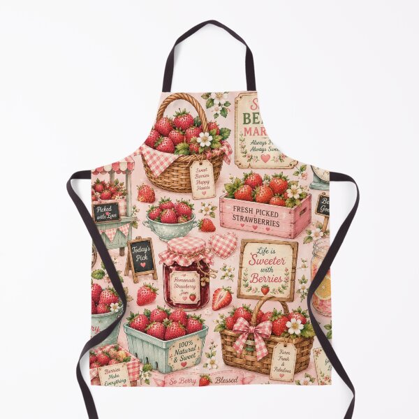 Item preview, Cute Strawberry Pattern | Summer Fruit Seamless Print designed and sold by Aramdesing.