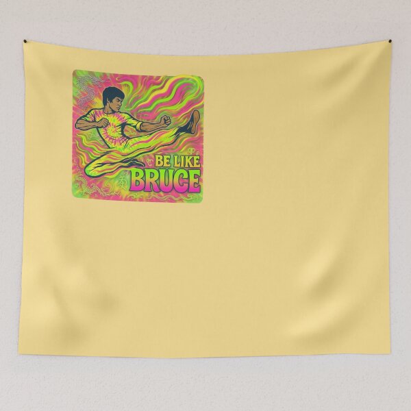 Item preview, Be Like Bruce - Neon Kick Retro Tie Dye designed and sold by CleverCulture.