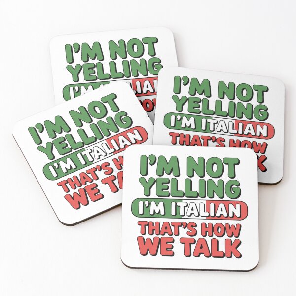 Item preview, I'm not yelling. Im Italian. Thats how we talk - Flag Design designed and sold by Peter Stawicki.