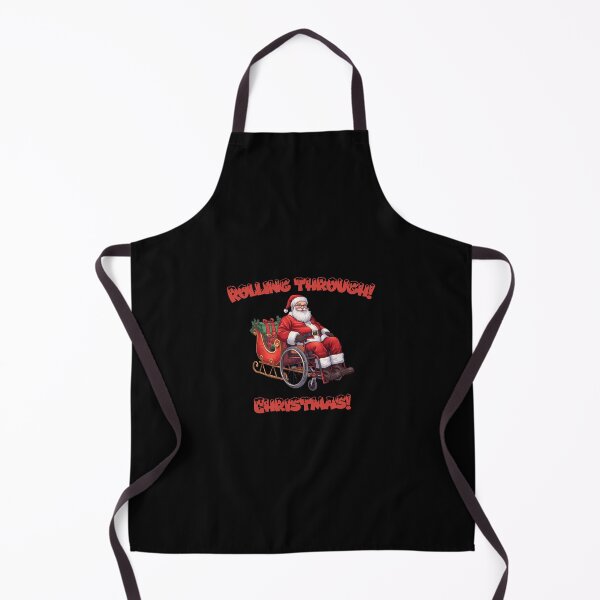 Item preview, Rolling Through Christmas – Santa in a Wheelchair Holiday Design designed and sold by It's Wheelie Cool.