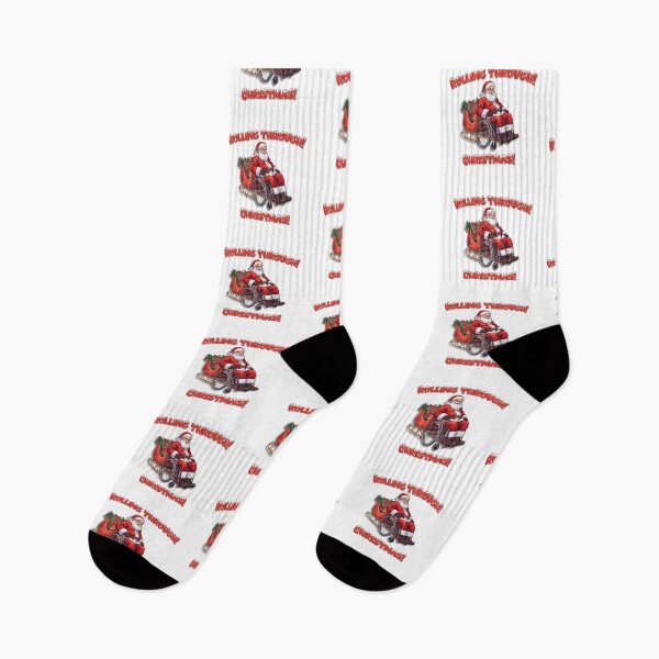 Item preview, Rolling Through Christmas – Santa in a Wheelchair Holiday Design designed and sold by It's Wheelie Cool.