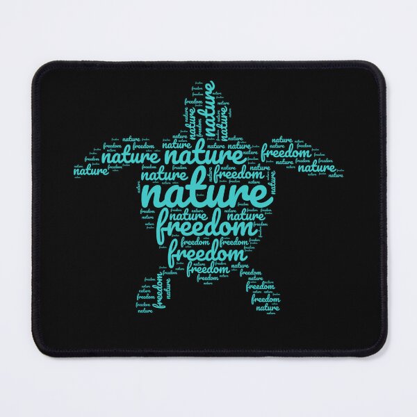 Item preview, Nature Freedom Word Art Turtle Design designed and sold by super-think.