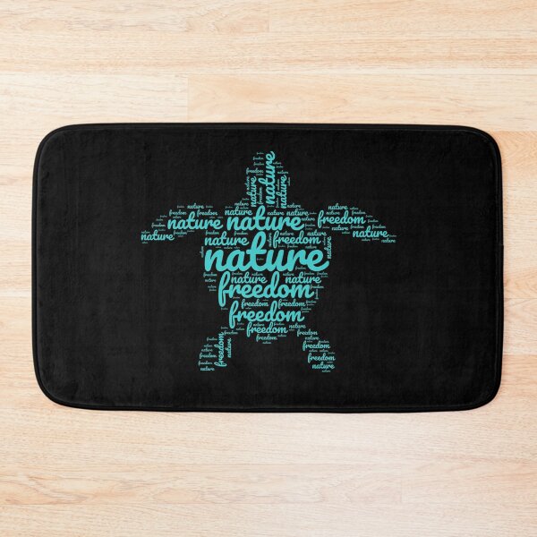 Item preview, Nature Freedom Word Art Turtle Design designed and sold by super-think.