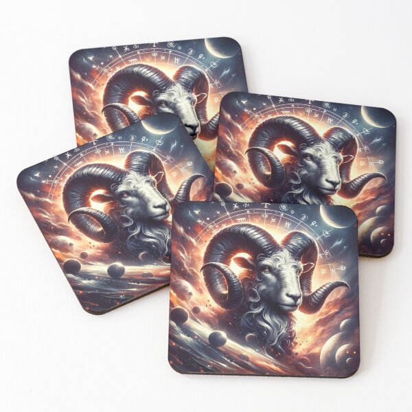 Item preview, Celestial Aries – Zodiac Sign Cosmic Ram designed and sold by UmSkelig834.