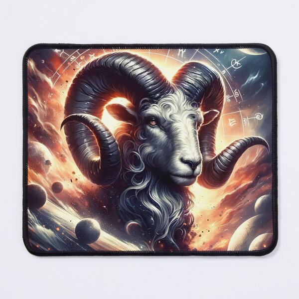 Item preview, Celestial Aries – Zodiac Sign Cosmic Ram designed and sold by UmSkelig834.