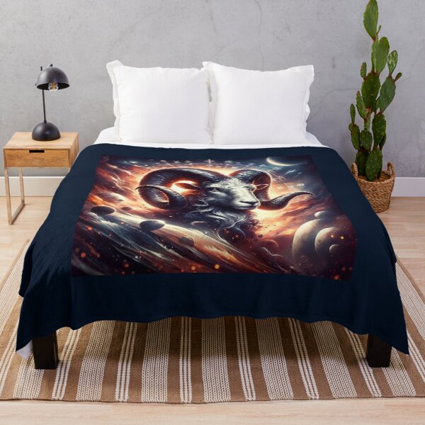 Item preview, Celestial Aries – Zodiac Sign Cosmic Ram designed and sold by UmSkelig834.