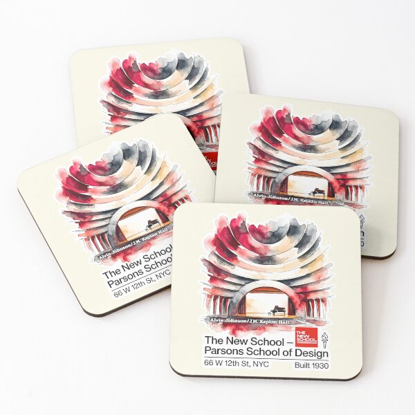 Item preview, The New School Parsons Auditorium Watercolor Art designed and sold by EvergreenPark - Tee Studio.