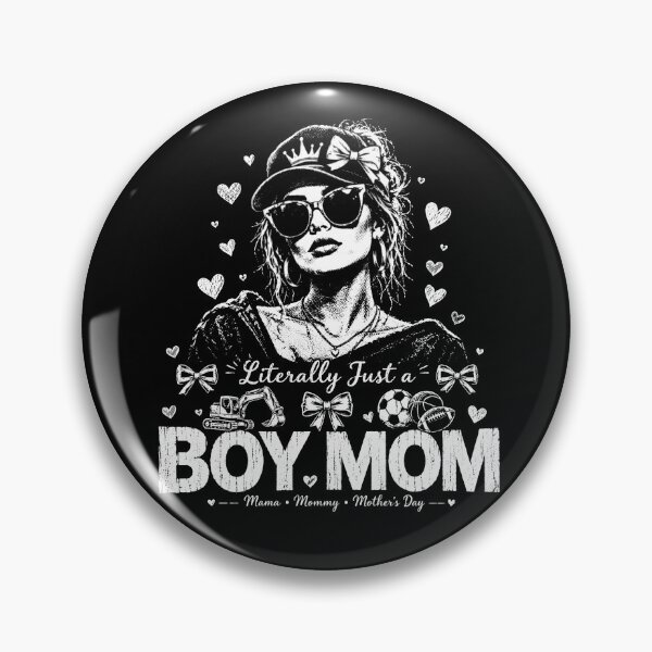 Item preview, Boy Mom Shirt – Literally Just a Boy Mom – Sports Mom Mother’s Day Gift designed and sold by PosiMCreations.