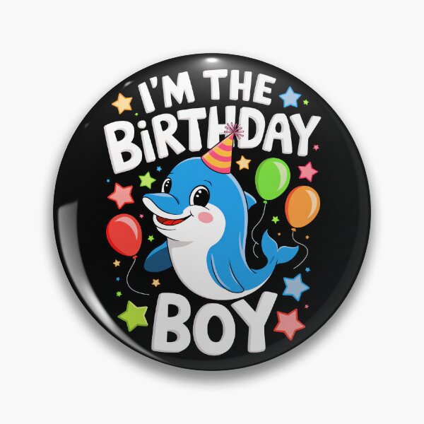 Item preview, Funny Dolphin Birthday Boy Bday Boys Girls Kids designed and sold by rafaeltto.