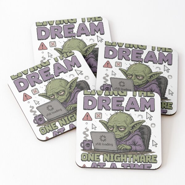 Item preview, Living The Dream One Nightmare At A Time Goblin Still Loading designed and sold by Region.