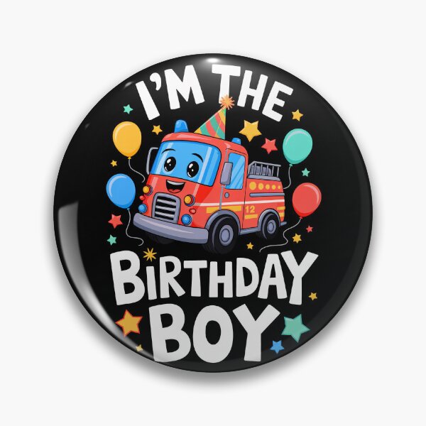 Item preview, Funny Firetruck Birthday Boy Bday Boys Girls Kids designed and sold by rafaeltto.