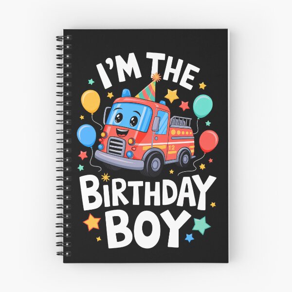 Item preview, Funny Firetruck Birthday Boy Bday Boys Girls Kids designed and sold by rafaeltto.